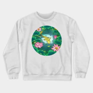 Minhwa: Moonlight Pond  F Type (Korean traditional/folk art) Crewneck Sweatshirt